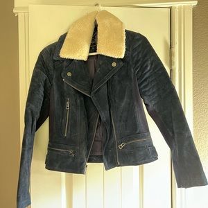 Lucky Brand Suede Moto Jacket